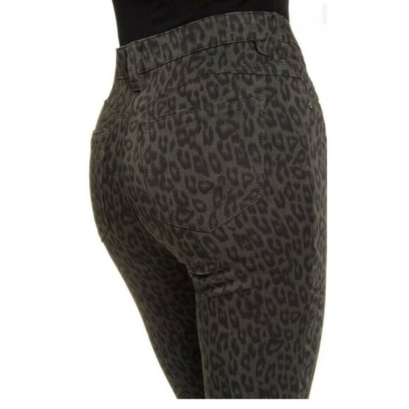 Wit & Wisdom Womens Black High Rise Animal Print Straight Leg Jeans Size 12 - Picture 12 of 12
